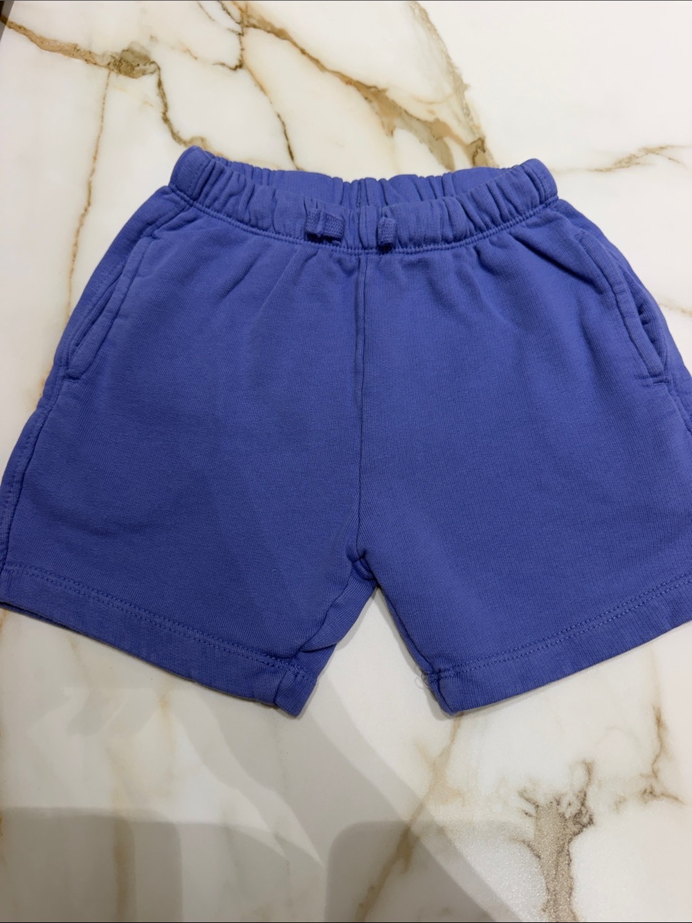 Zara Kids Blue Elastic-Waist Cotton Shorts 6yr